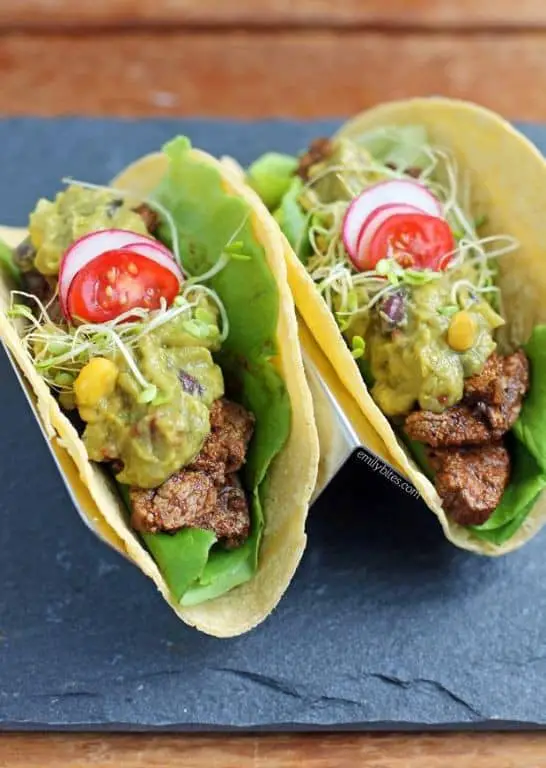 Spicy Wagyu Beef Tacos with Fresh Guacamole