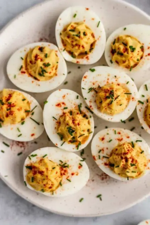 Spicy Worcestershire Deviled Eggs