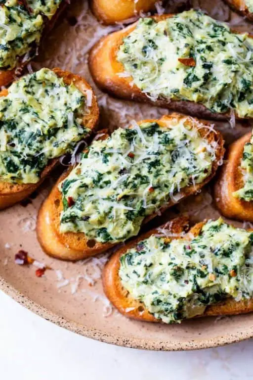 Spinach and Artichoke Bruschetta
