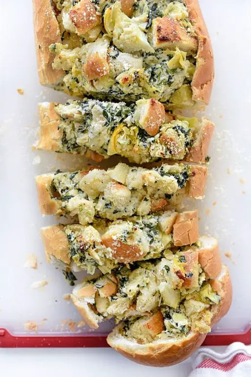 Spinach and Artichoke Stuffed Bread