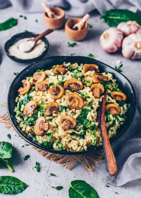 Spinach and Coconut Milk Vegan Risotto