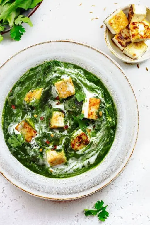 Spinach and Cottage Cheese Saag