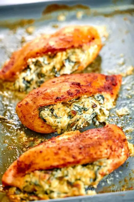 Spinach and Cream Cheese Stuffed Chicken