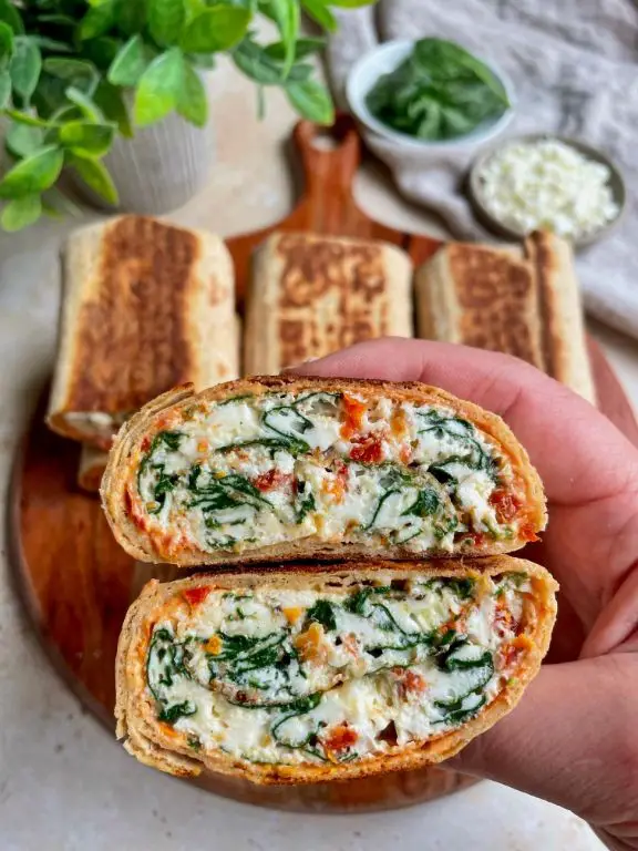Spinach and Egg White Breakfast Wrap