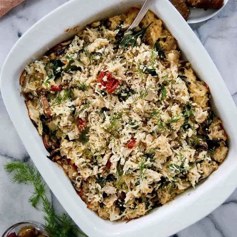 Spinach and Feta Rice Stuffing