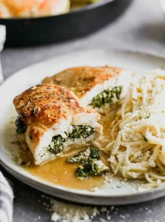 Spinach and Feta Stuffed Chicken Quick Pot