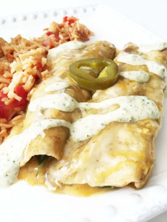 Spinach and Kale Enchiladas