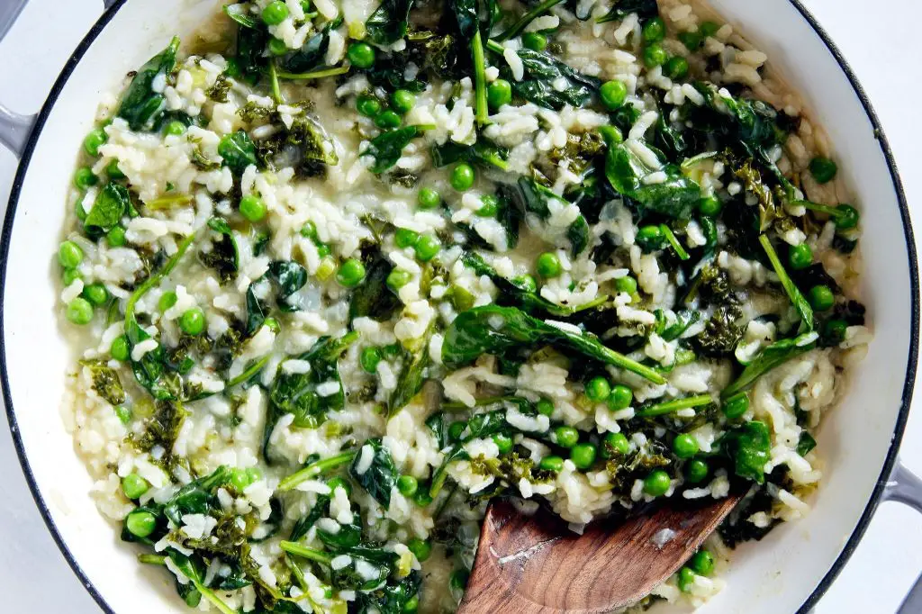 Spinach and Kale Risotto