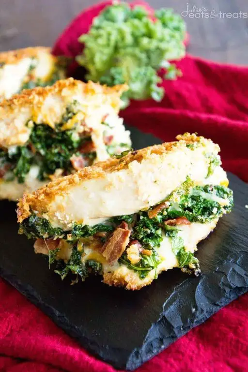 Spinach and Kale Stuffed Chicken Breast