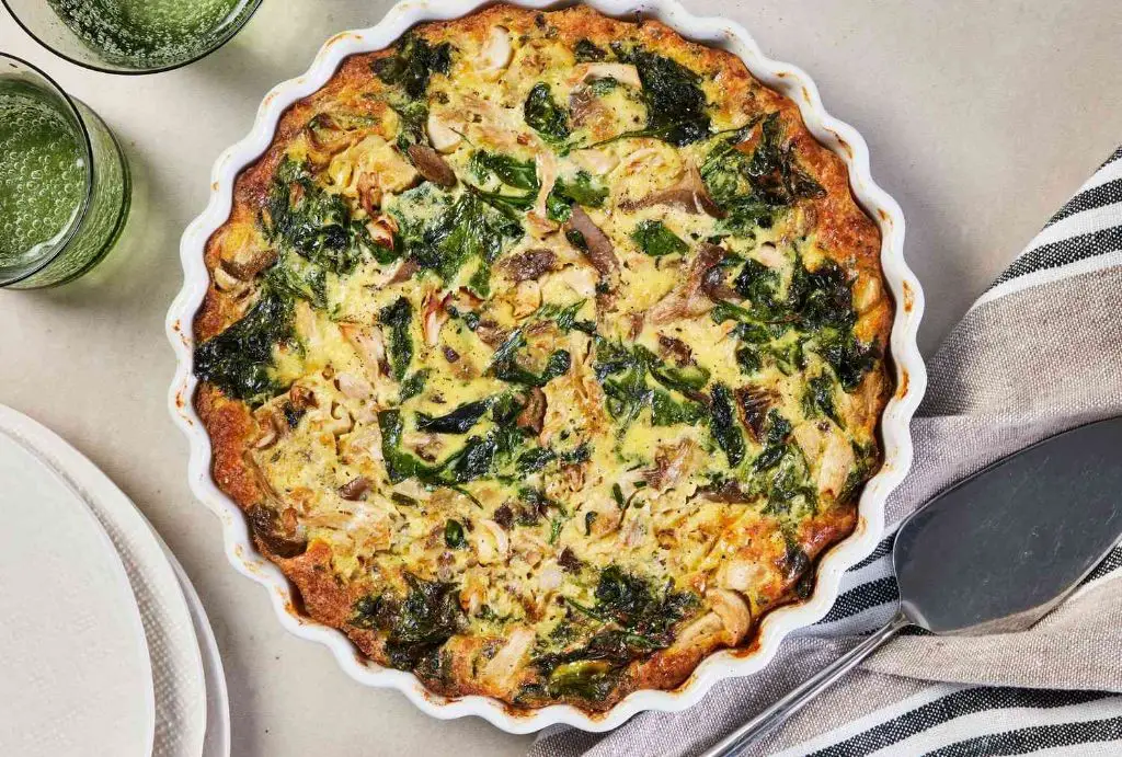Spinach and Mushroom Quiche