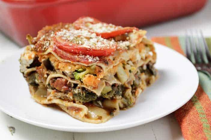 Spinach and Sweet Potato Vegan Lasagna