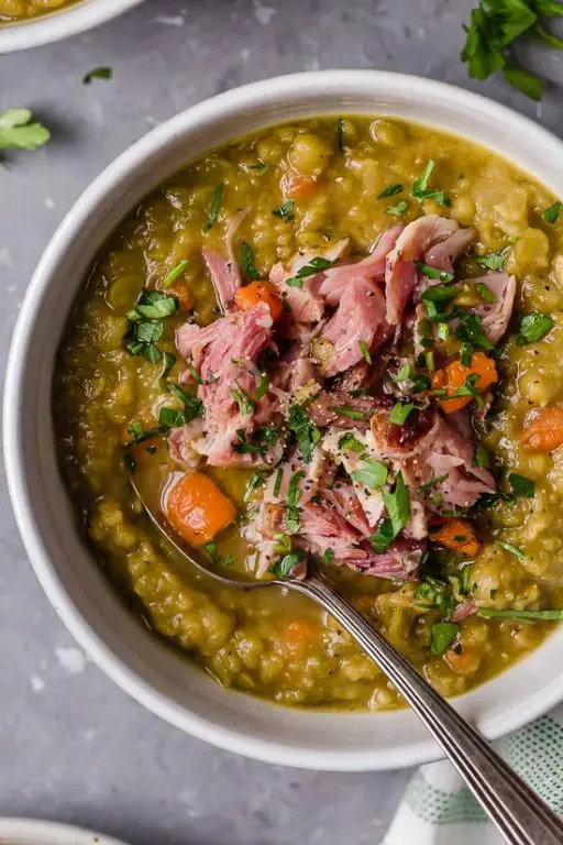 Split Pea Soup with Ham Bone