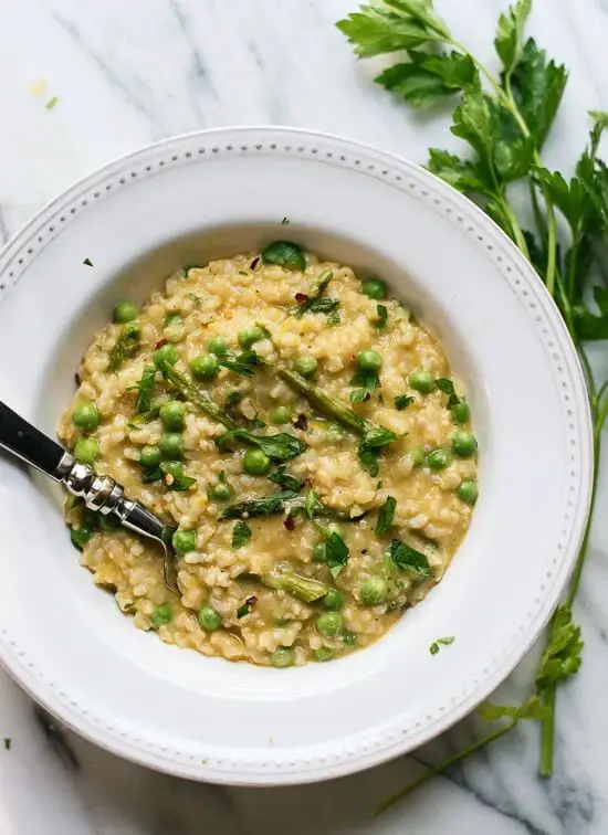 Spring Asparagus and Pea Risotto