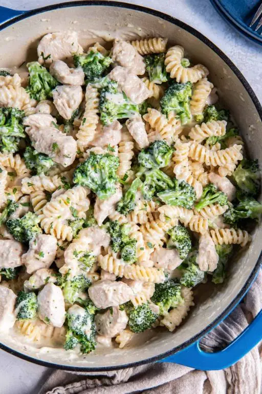 Spring Chicken and Broccoli Alfredo
