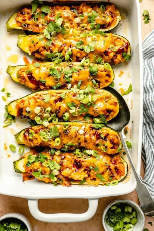 Spring Chicken and Zucchini Boats