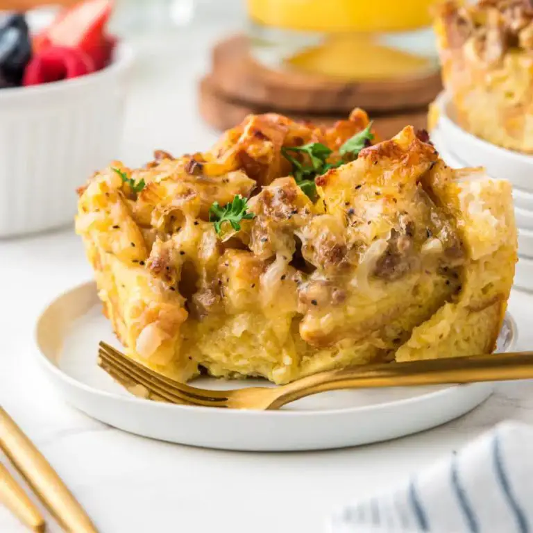 Stale Bread Breakfast Casserole