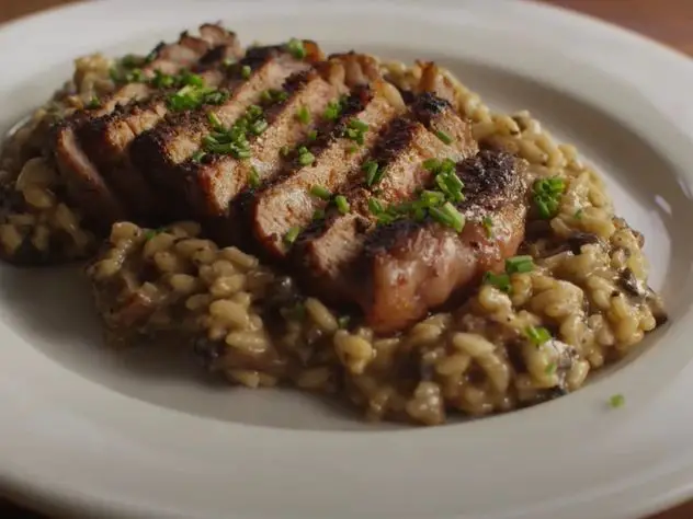 Steak and Mushroom Risotto