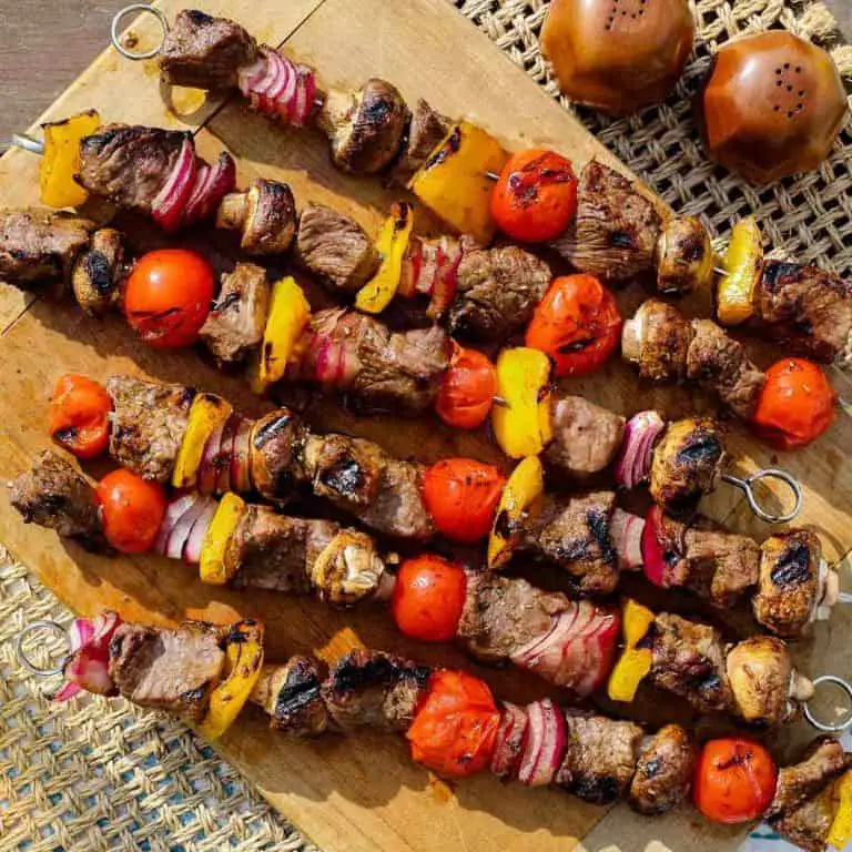 Steak and Veggie Skewers