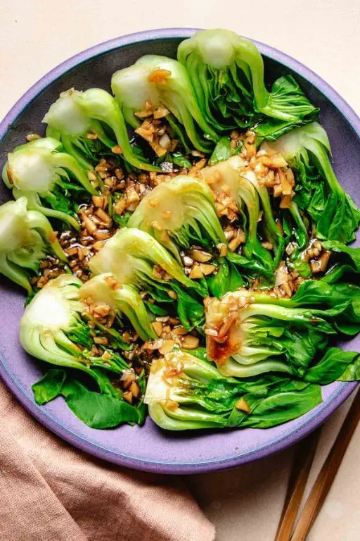 Steamed Bok Choy with Sesame Oil