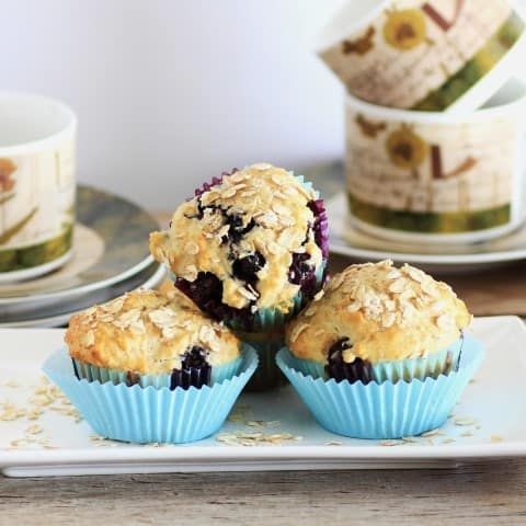 Stevia-Sweetened Blueberry Muffins