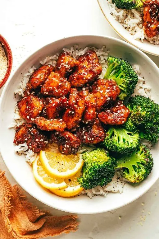 Sticky Lemon Chicken with Honey Glaze