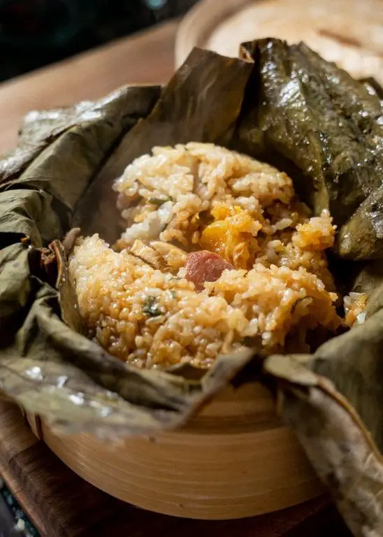 Sticky Rice Lotus Leaf Wraps