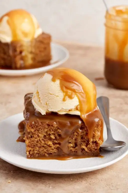 Sticky Toffee Pudding Ice Cream with Toffee Swirls