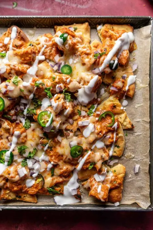 Stonefire Naan Nachos with Melted Cheese