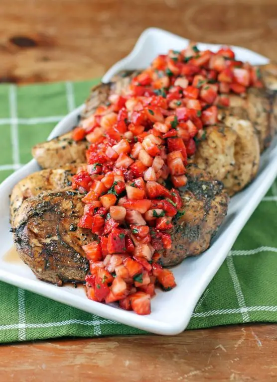 Strawberry Balsamic Glazed Chicken