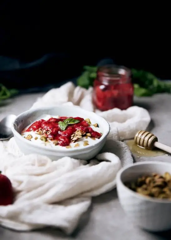 Strawberry Basil Compote