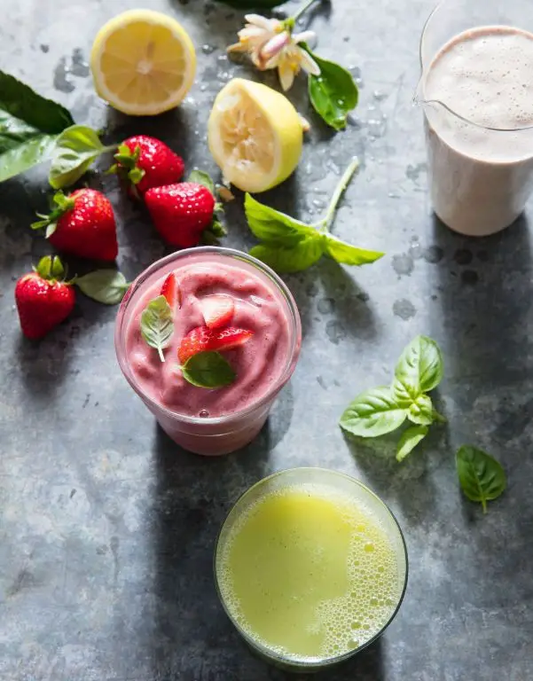 Strawberry Basil Smoothie