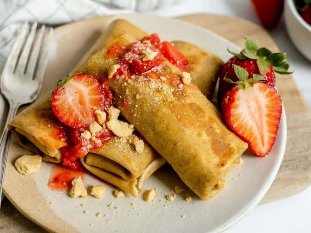 Strawberry Cheesecake Blintzes