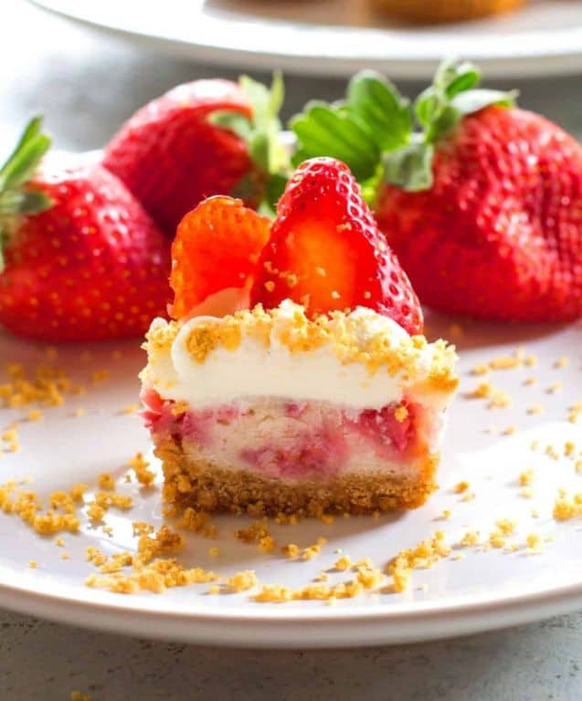 Strawberry Cheesecake Cupcakes with Cream Cheese Frosting