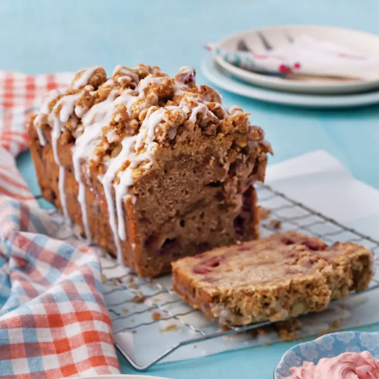 Strawberry Cinnamon Streusel Bread