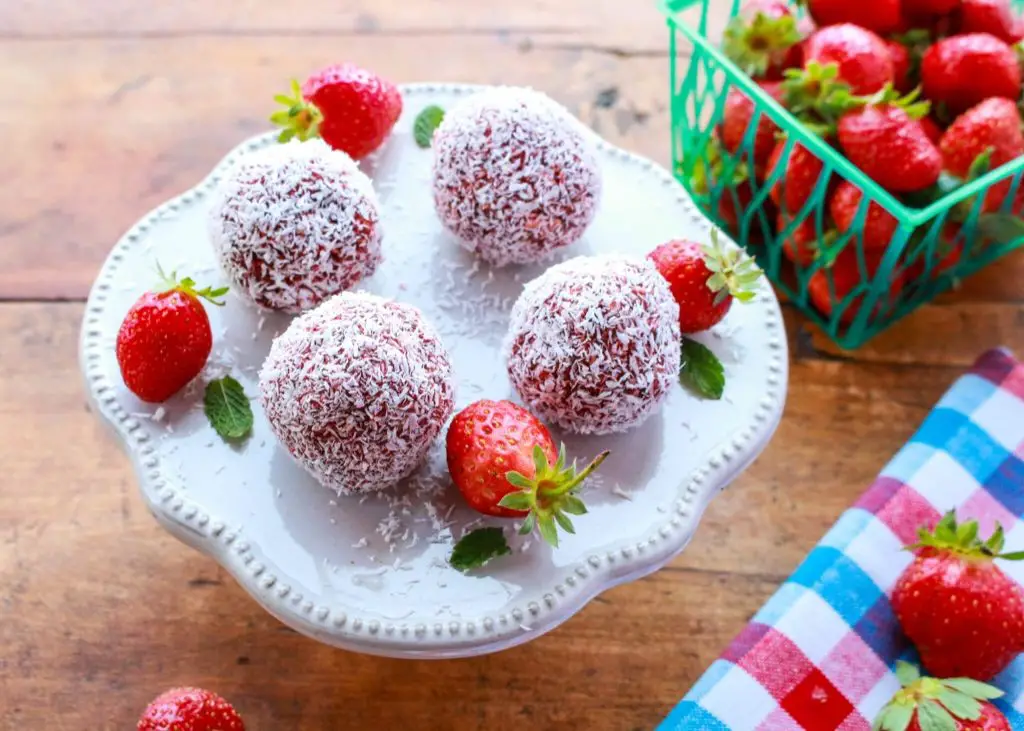 Strawberry Coconut Energy Balls