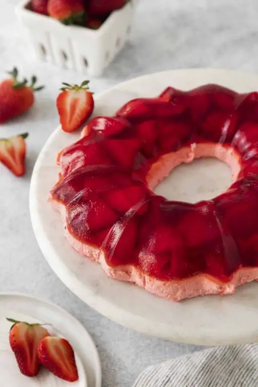 Strawberry Philadelphia Cream Cheese Jello Mold