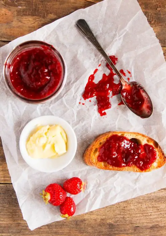 Strawberry Preserves with Lemon Zest