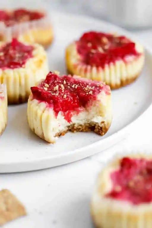 Strawberry Protein Cheesecake Bites