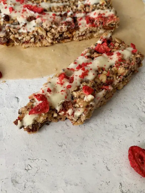 Strawberry Shortcake Chia Bars
