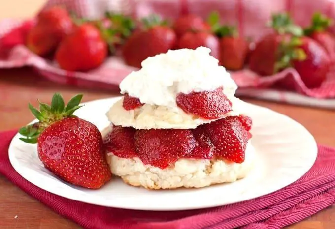 Strawberry Shortcake with Fresh Whipped Cream