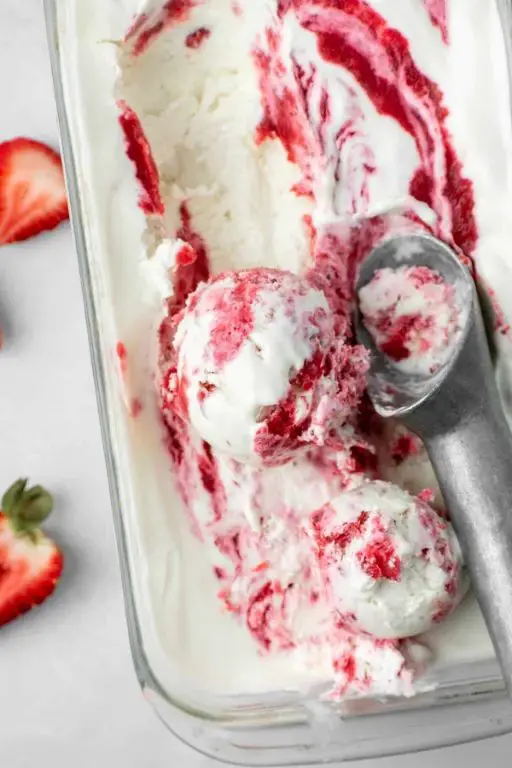 Strawberry Swirl Ice Cream