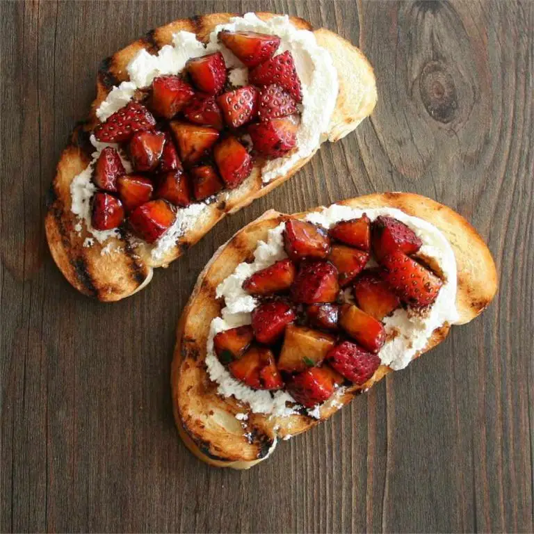 Strawberry and Goat Cheese Bruschetta