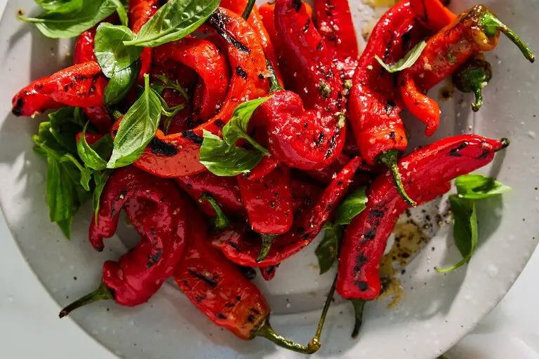 Stuffed Jimmy Nardello Peppers with Quinoa