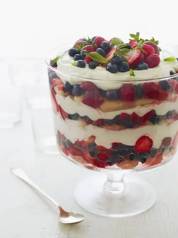 Summer Berry Trifle Dessert