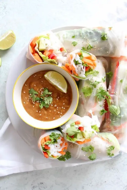 Summer Rolls with Peanut Dipping Sauce