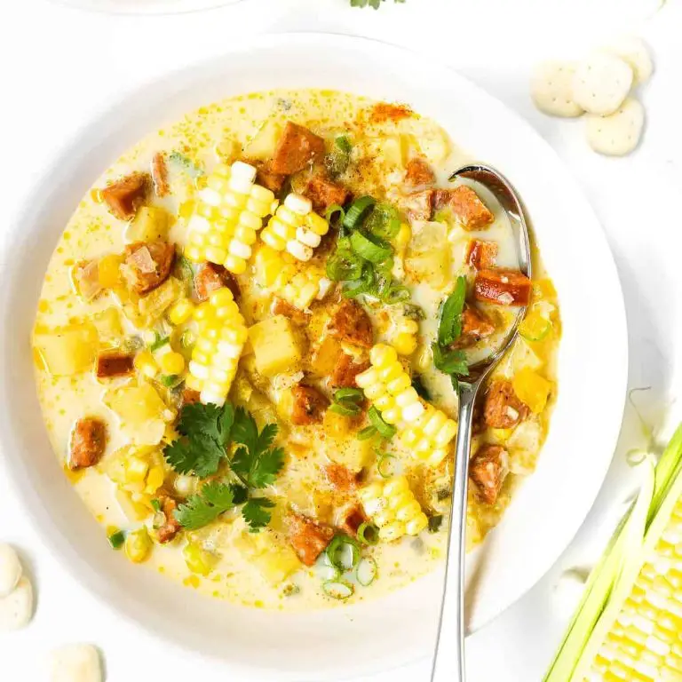 Summer Sausage and Corn Chowder