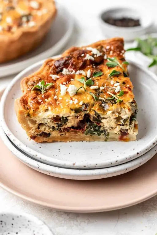 Sun-Dried Tomato and Basil Quiche