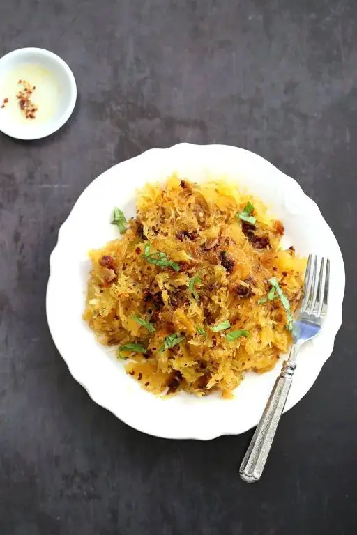 Sun-Dried Tomato and Basil Spaghetti Squash Pasta