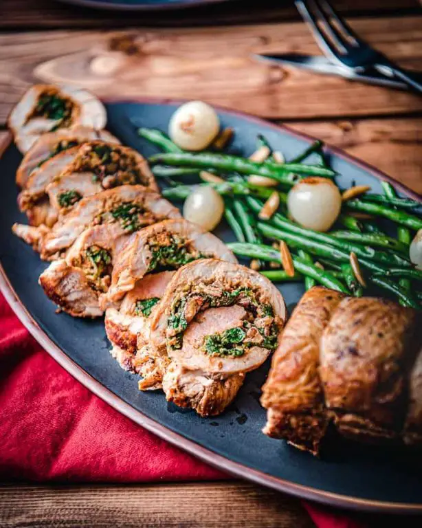 Sun-Dried Tomato and Basil Stuffed Pork Loin