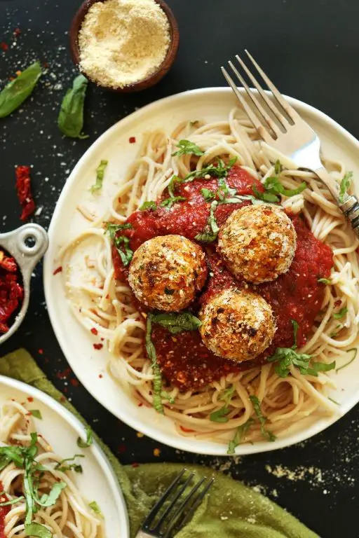Sun-Dried Tomato and Basil Vegetarian Meatballs